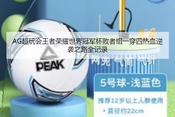 AG超玩会王者荣耀世界冠军杯败者组一穿四热血逆袭之路全记录（KAIYUN）